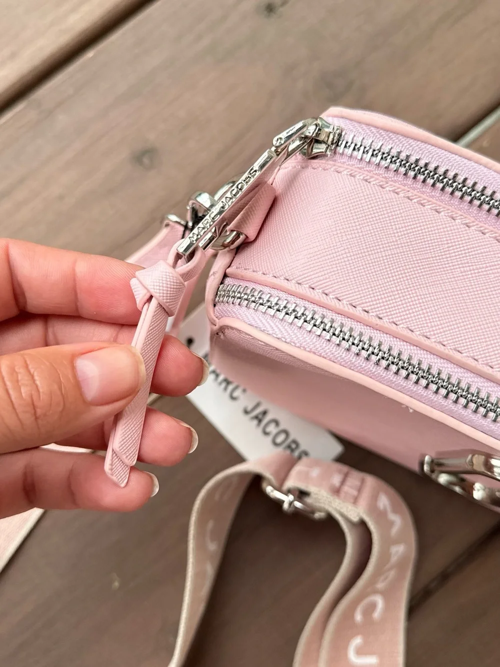 Marc Jacobs Light Pink Leather Crossbody with Mini Pouch